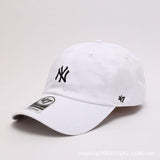 Dodgers and Yankees Baseball Cap 47brand Baseball Cap White Cap Men's Summer