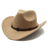 Cowboy Hats Denim Hat Woolen Bowler Hat for Women