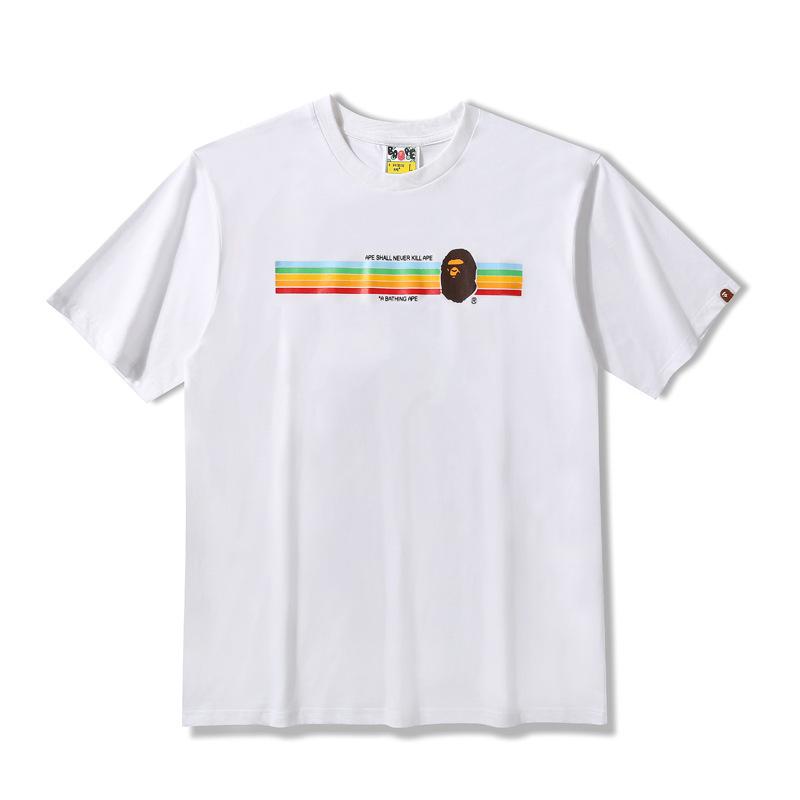 Shark Print T Shirt Summer Simple Leisure Short Sleeve T-Shirt