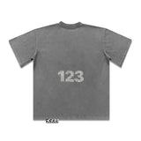 Rrr123 T Shirt Leisure Sports Loose Heavy Weight Washed and Worn