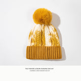 Toboggan Hat Woolen Cap Winter Earflaps Thermal Knitting