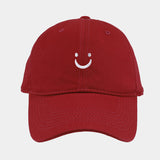 Smiley Face Cap Baseball Cap Soft Top Embroidery