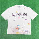 Gallery Dept Gallery DEP Color Splash-Ink Letter Short Sleeve Loose Couple T-shirt Men's Fashion