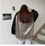 Cream Color Varsity Jacket Embroidered Baseball Uniform
