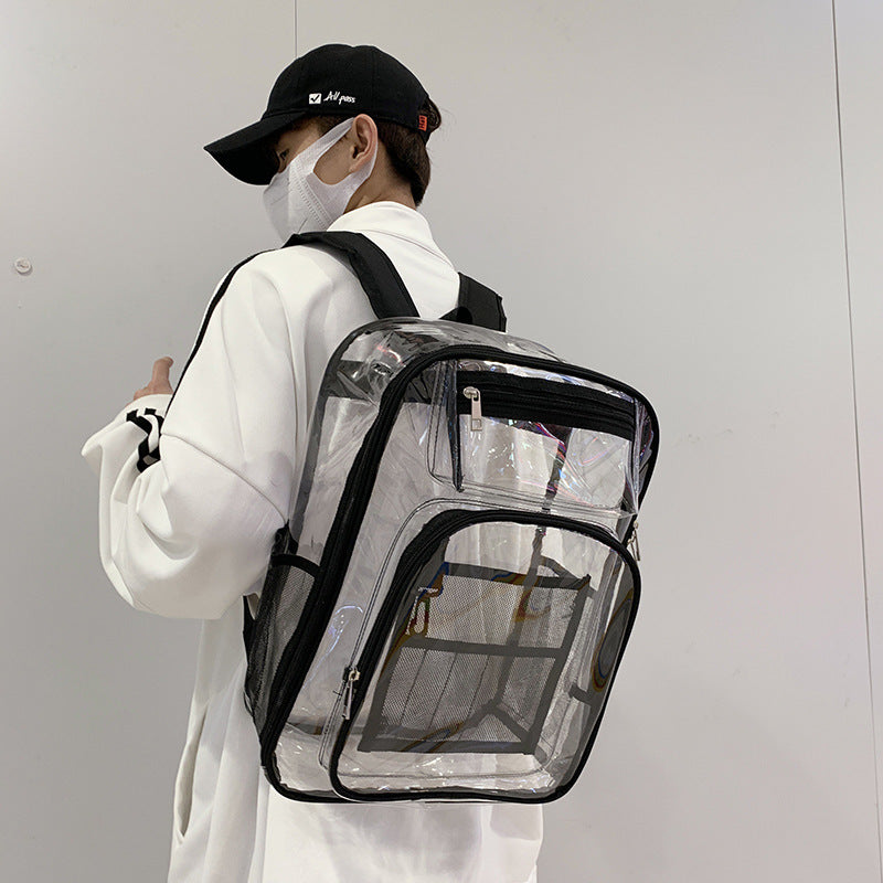 Clear Backpack PVC Backpack Large Capacity