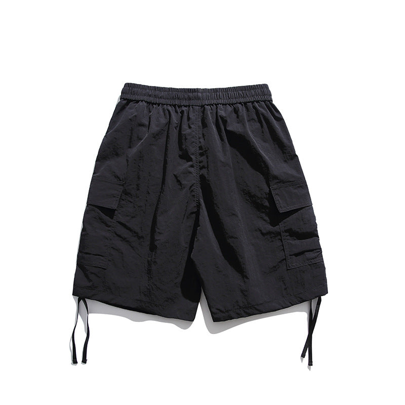 Men Shorts Summer Overalls Casual Loose Straight Shorts Men