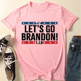 Let'S Go Brandon T Shirt Short Sleeve Men'S And Women'S T-Shirt Short Sleeve Top