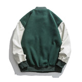 College Jacket Autumn Retro Casual Baseball Uniform Jacket Men's Loose Embroidered Jacket