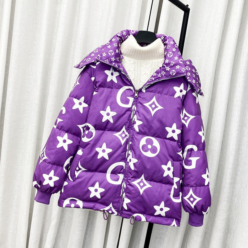 Women Winter Coats Puffer Jacket Down Coat Down Jacket Women's Thickened Double-Sided Hooded Oversized Loose Coat