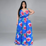 Nina Parker plus Size Dresses Sexy Strap Beach Chiffon Dress