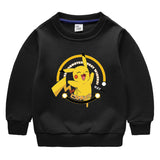 Children Pokemon Pikachu Hoodie Brushed Hoody Cotton