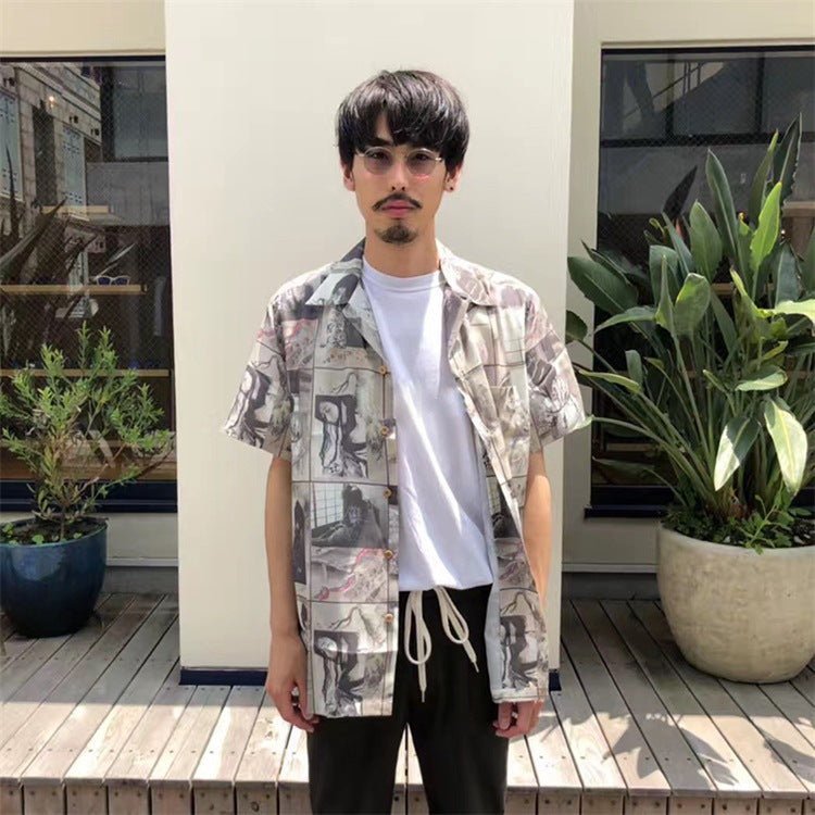 Men Beach T Shirts Short Sleeve Shirt Men