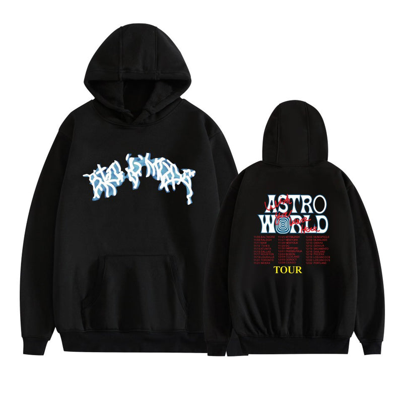 Travis Scott Astroworld Hoodie Sweater Fashion Men's and Women's Hooded Sweatshirt