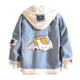 Comic Denim Jacket Anime Cowboy Coat Clothes