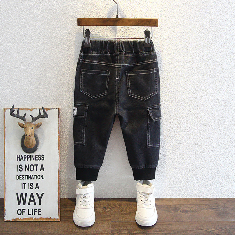 Toddler Boys Pants Boy Spring and Autumn Jeans Casual Working Pants