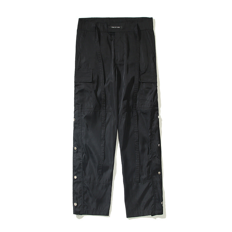 Kanye West Sunday Service Pant Ribbon Breasted Nylon Workwear Leisure