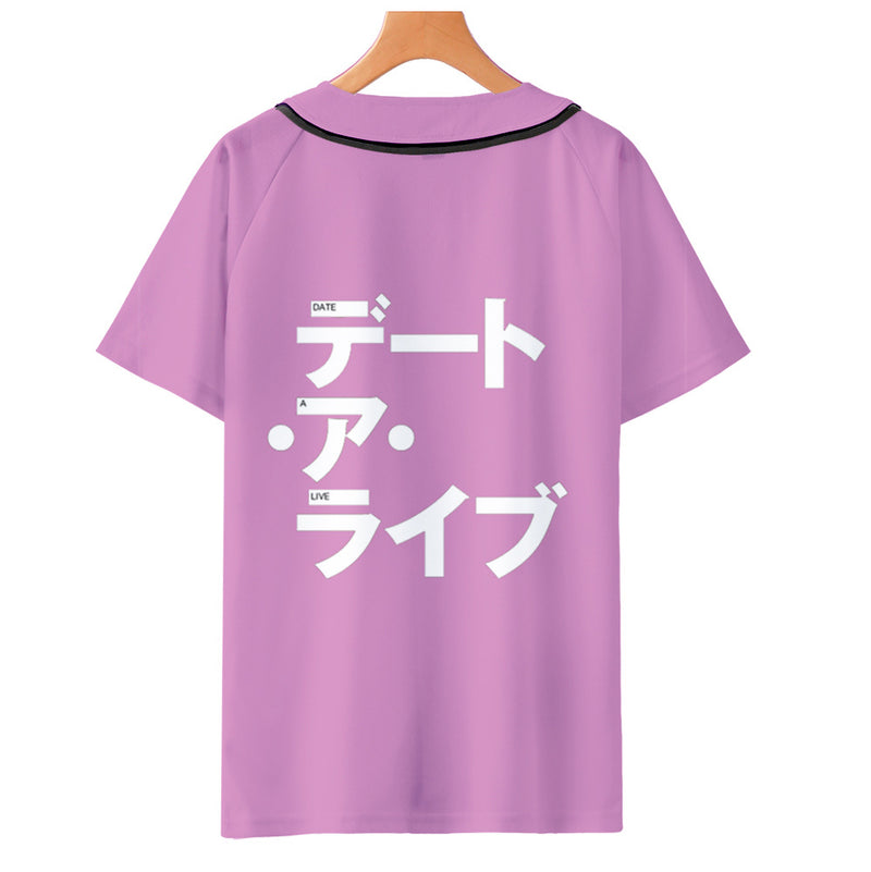 Baggy Baseball Jersey Printed Break Fashion Short Sleeve Baseball Uniform