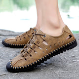 Men's Boots Autumn Men's Casual Men's Shoes Outdoor Large Size Hollow out