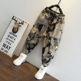 Toddler Boys Pants Boys Spring Children Camouflage Cargo Pants Leisure