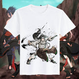 Itachi Uchiha Costume Naruto T-Shirt Naruto Sasuke Uchiha Skunk Kakashi Short Sleeve