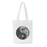 Stranger Things Hellfire Club Handbag Stranger Things Printed Creative One-Shoulder Student Handheld Shopping Bag