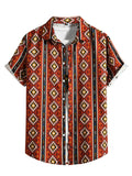Men Hawaii Shirts Men's Shirt Red Summer