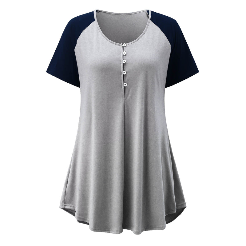 Maternity Clothes Dress plus Size Dress round Neck Short Sleeve Maternity Dress