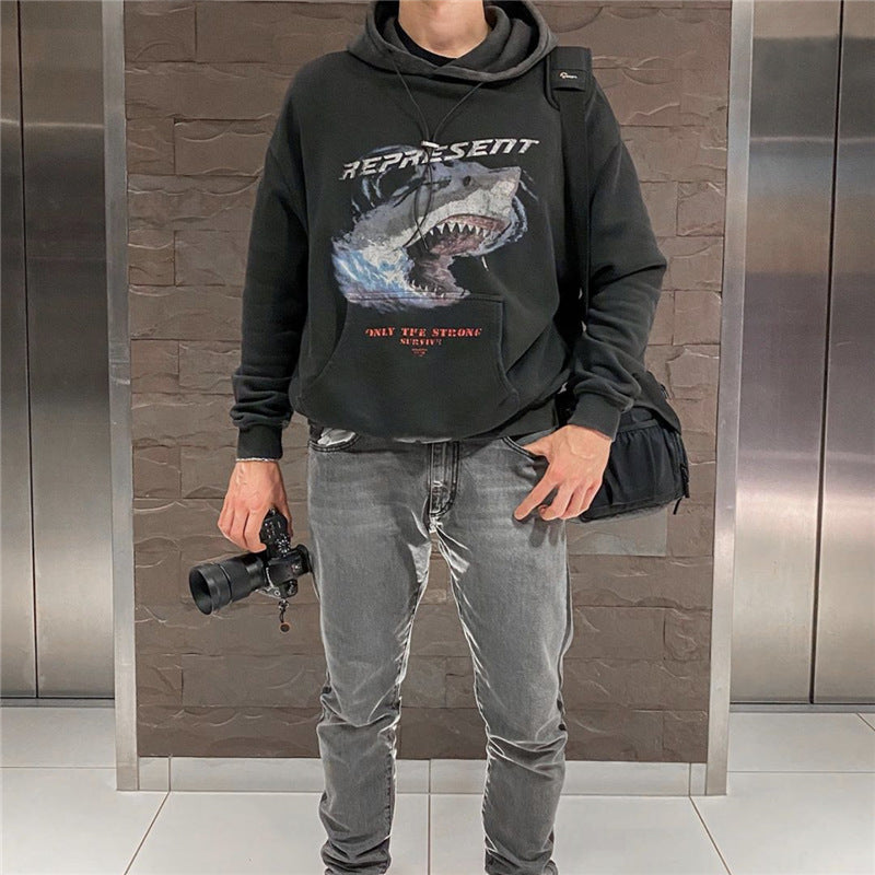 Cactus Flea Market Hoodie Vintage Printed Hoodie Loose Hat