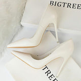 Nude Heels for Wedding High Heels Spring Girl Black Work Shoes