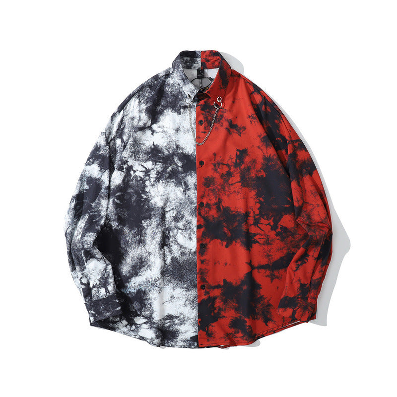 Mens Fall Outfits Shirt Coat West Coast Bandit Hip Hop Rap Loose Men's and Women's Long Sleeves Shirt