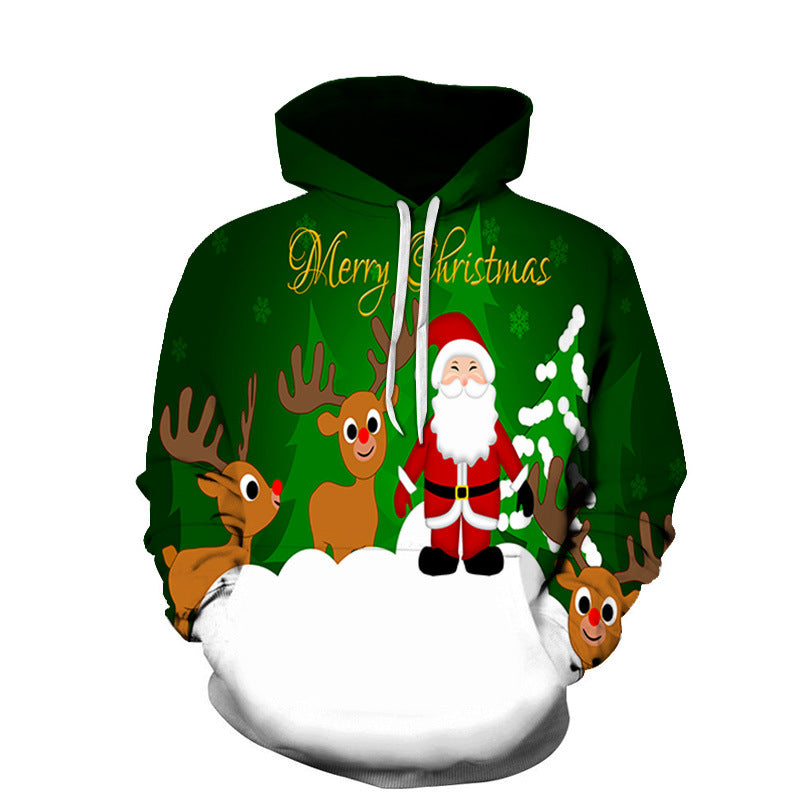 Grinch Hoodie 3D Digital Printing Couple Casual Hoodie Baseball Uniform
