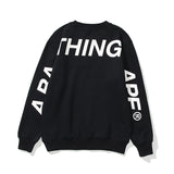 Shark Print Sweatshirts Printed Letter Fleece-Lined Crew Neck Sweater Men'S And Women'S Jacket