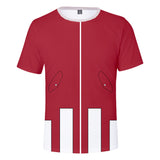 Baggy Baseball Jersey Summer Trendy 3d Digital Short Sleeve