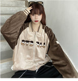 Cream Color Varsity Jacket Embroidered Baseball Uniform