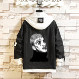 Comic Denim Jacket Men's and Women's Casual Spring and Autumn Top Coat