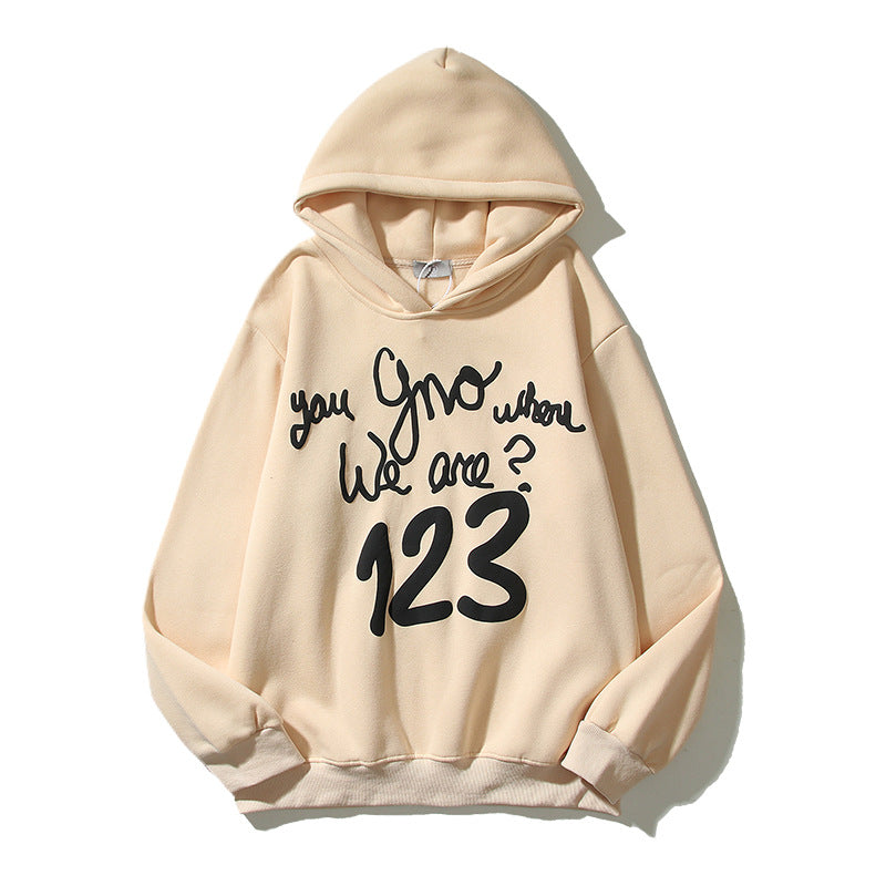 Cactus Flea Market Hoodie Autumn Winter Retro Hip Hop Hooded Sweatshirt