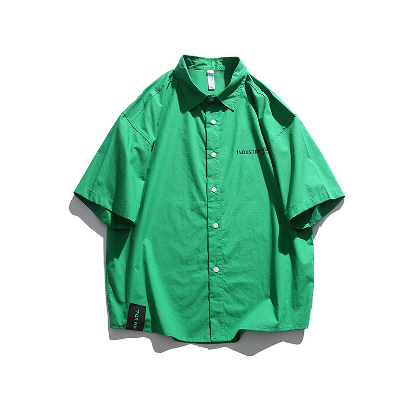 Men T Shitrs Summer Men's Letter Print Short-Sleeve Shirt Top
