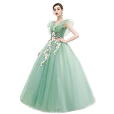 Women's Evening Dress Ball Gown Princess Quinceanera Wedding Dresses Army Green Evening Gown Tutu Dress