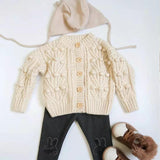 Girl Cardigan Sweaters Spring Cardigan Sweater Thickened Coat