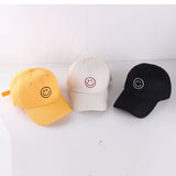 Smiley Face Cap Embroidered Baseball Cap Peaked Cap