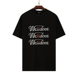 We11 Done T Shirts Letter Print Loose Large Size Men and Women Same Style