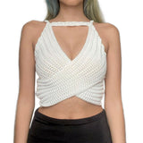 Music Festivals Rave Outfits Girls Tops Summer Women's Fashion Slim-Fit Tank Top