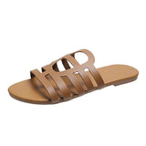 Women Open Toe Sandals Flats Spring/Summer Beach Hollow Sandals