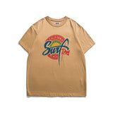 Oversized 90S T Shirt | Vintage Beach Surfing Printed Men's T-shirt