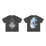 Rrr123 T Shirt Creative Color Painted Casual T-shirt