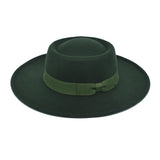 Mens Kentucky Derby Hats Woolen Hat Big Brim Jazz Warm Sun Hat
