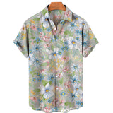 Men Beach T Shirts Men's Short Sleeve Shirt Printed Shirt