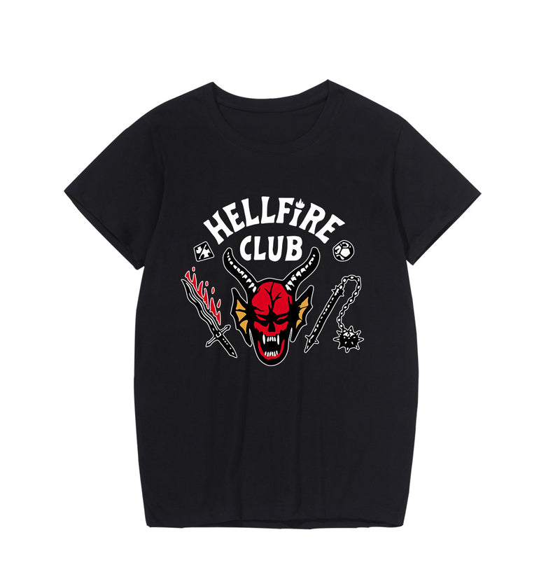 Stranger Things Hellfire Club T Shirt Fashion Loose T-Shirt