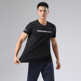Sweat Wicking Shirt Men's Outdoor Sports Crew Neck T-shirt Top