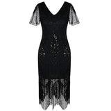 1920S Dress Sequins Dress Vintage Party Tassel Dress